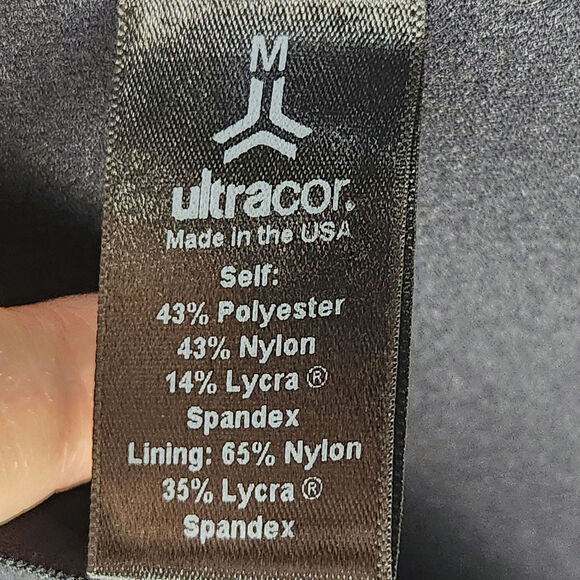 Ultracor Cheetah Print Amina Six Metallic
Stripe High Waist Leggings Wms SZ M - Picture 11 of 13